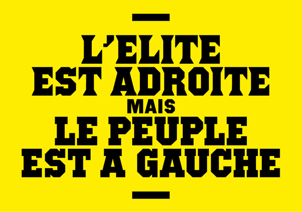 L'élite est adroite mais le peuple est à gauche